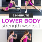 Pin for pinterest - at home leg workout