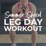 Pin for pinterest - at home leg workout