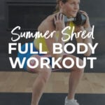 Pin for pinterest - full body push workout