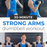 Pin for pinterest - Upper body Strength Workout