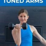 Pin for Pinterest of upper body strength workout