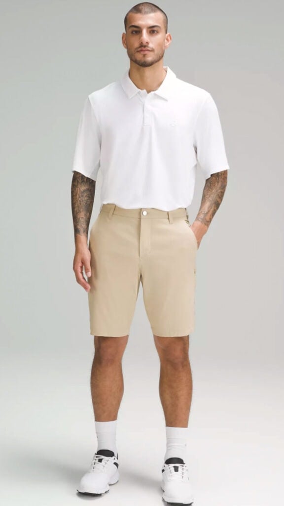 man wearing lululemon commission short as part of post reviewing the bests lululemon mens products