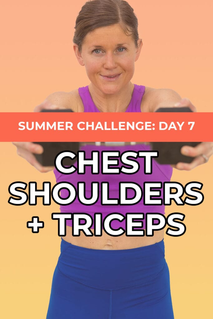 Pin for pinterest - chest shoulders and tricep workout