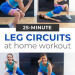 Pin for pinterest - slow burn leg day at home