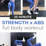 Pin for pinterest - full body strength and abs workout