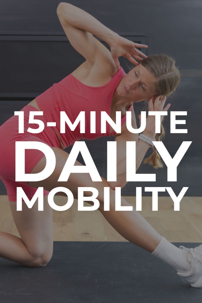 Pin for pinterest - daily mobility workout at home