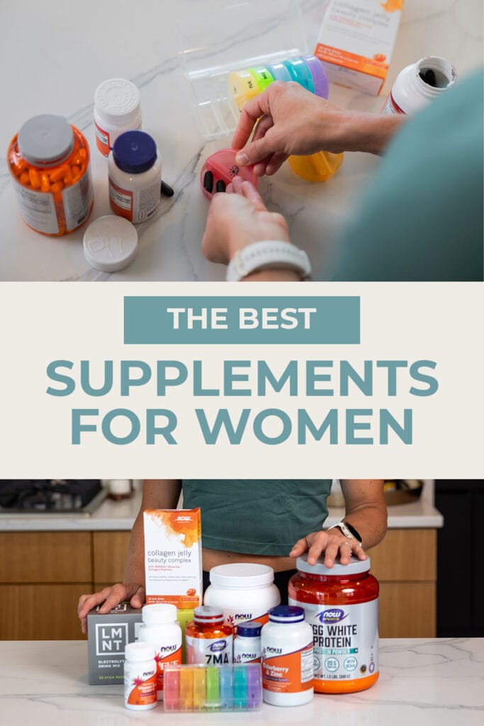 Best Supplements for Women pin for pinterest