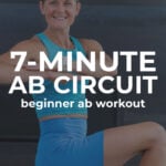 7-Minute Standing Ab Workout - pin for pinterest