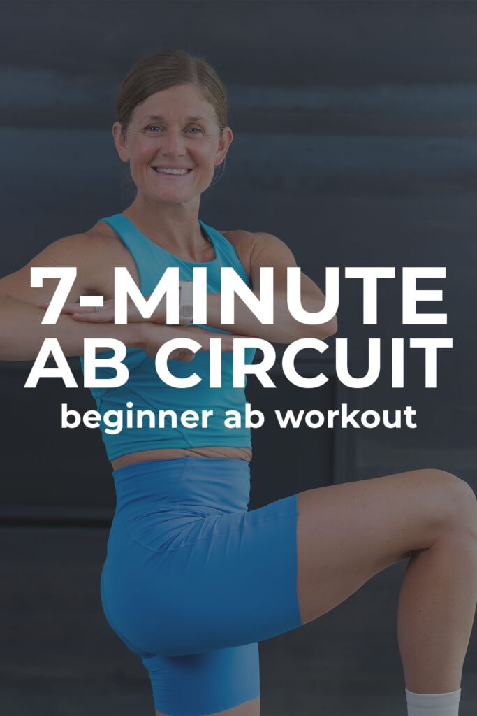 7-Minute Standing Ab Workout - pin for pinterest