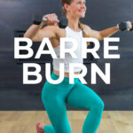 Pin for pinterest - 30-minute barre sculpt workout at home