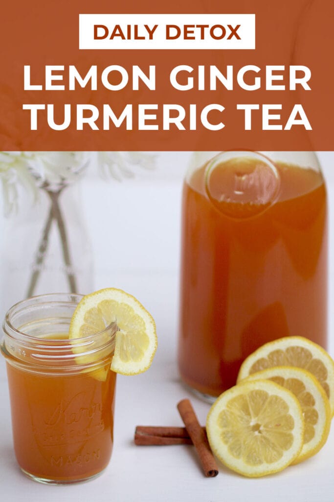 Homemade Detox Tea Recipe: Lemon Ginger Turmeric Tea