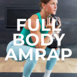 30-minute full body AMRAP workout at home - pin for pinterest