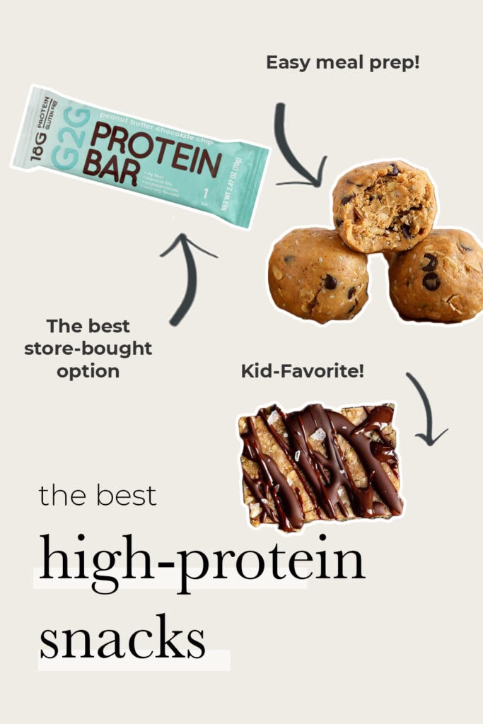Pin for pinterest - the best high protein snack ideas