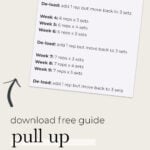 Pin for pinterest - how to do a pull up