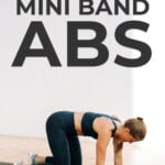 Pin for Pinterest of resistance band ab workout for women