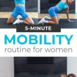 pin for pinterest - 5-Minute Mobility Routine for women