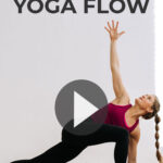 Pin for Pinterest of recovery yoga flow