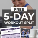 5-Day Workout Split pin for pinterest