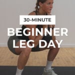 Beginner Leg Workout pin for pinterest