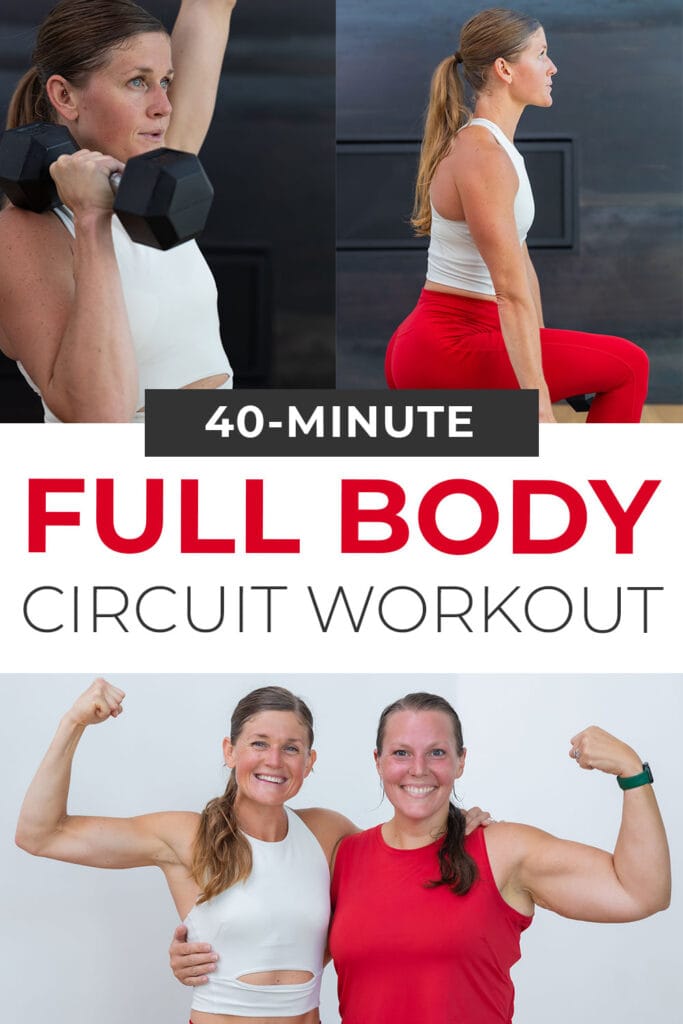 40-Minute circuit workout - pin for pinterest