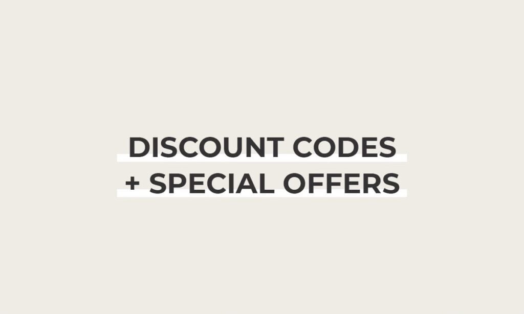Discount codes and special offers we have on our favorite stores. 