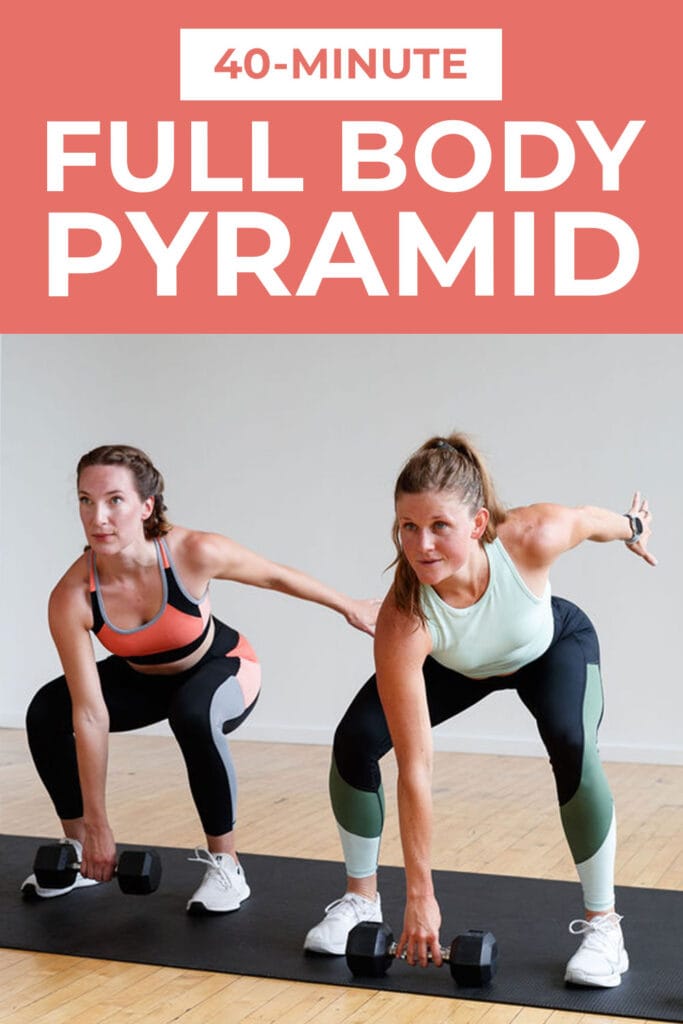 HIIT Pyramid Workout pin for pinterest