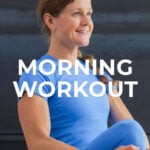 10-Minute Morning Workout pin for pinterest
