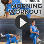 10-Minute Morning Workout pin for pinterest