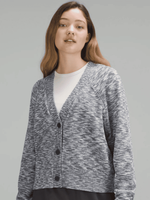 lululemon Boxy Cotton-Blend Cardigan