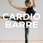 Pin for pinterest - 30-minute cardio barre workout with leg lift exercise