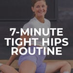 woman performing hip mobility exercises