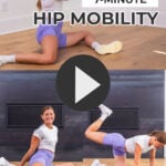 woman performing hip mobility exercises