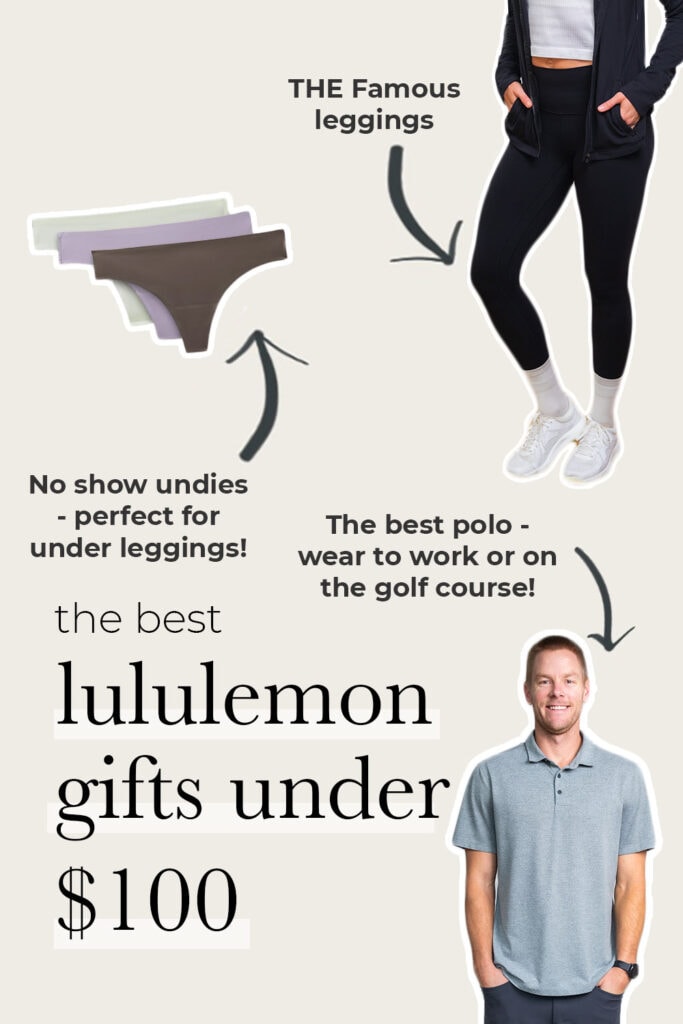 collage of best lululemon gifts under $100