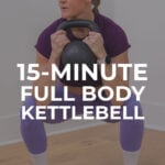 woman performing kettlebell squat