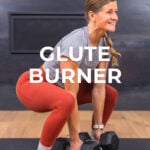 woamn performing glute biased squats