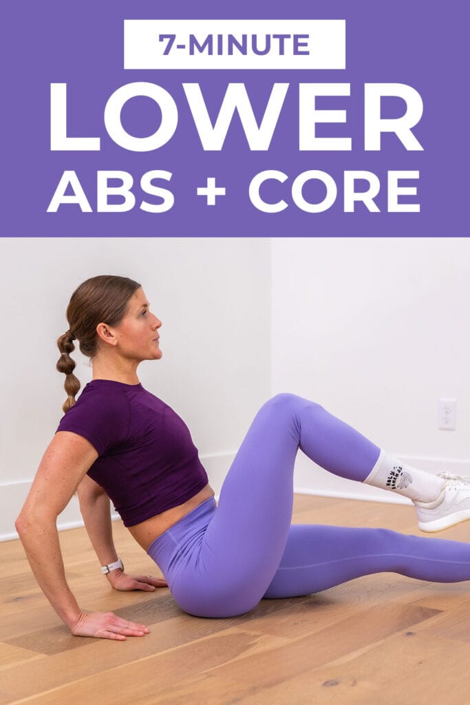 Woman performing boat pose to target lower abs