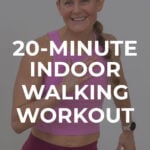 Woman performing step workout