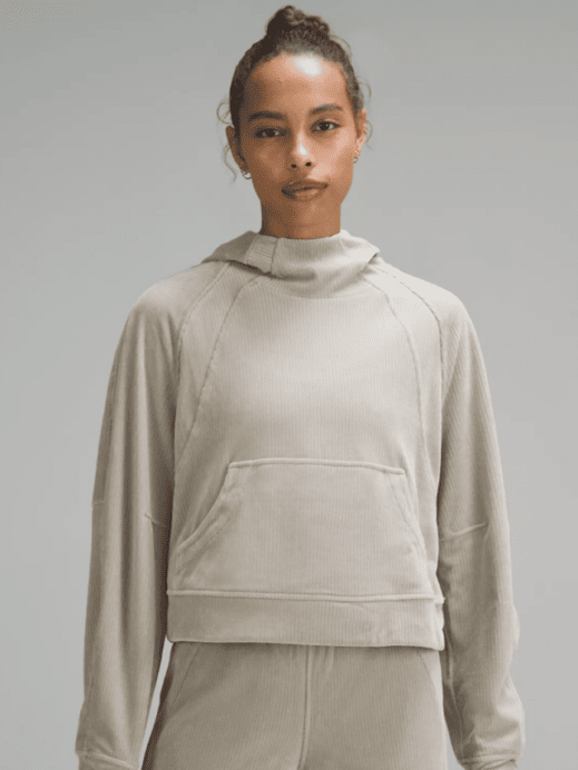Scuba Oversized Hoodie Velvet Cord