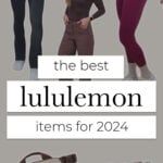 collage of top lululemon items for 2024