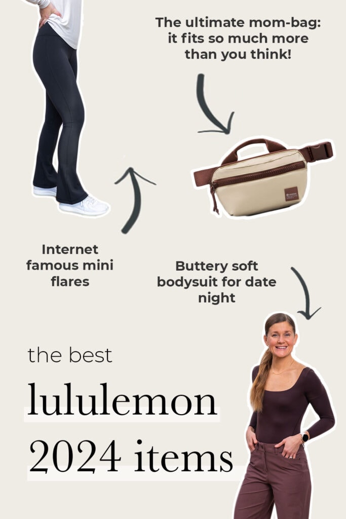 collage of top lululemon products for 2024