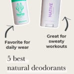 Collage of best natural deodorants