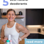 woman posing with natural deodorants