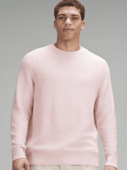 Textured Knit Crewneck Sweater