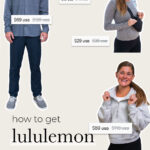 Collage of top lululemon sale items