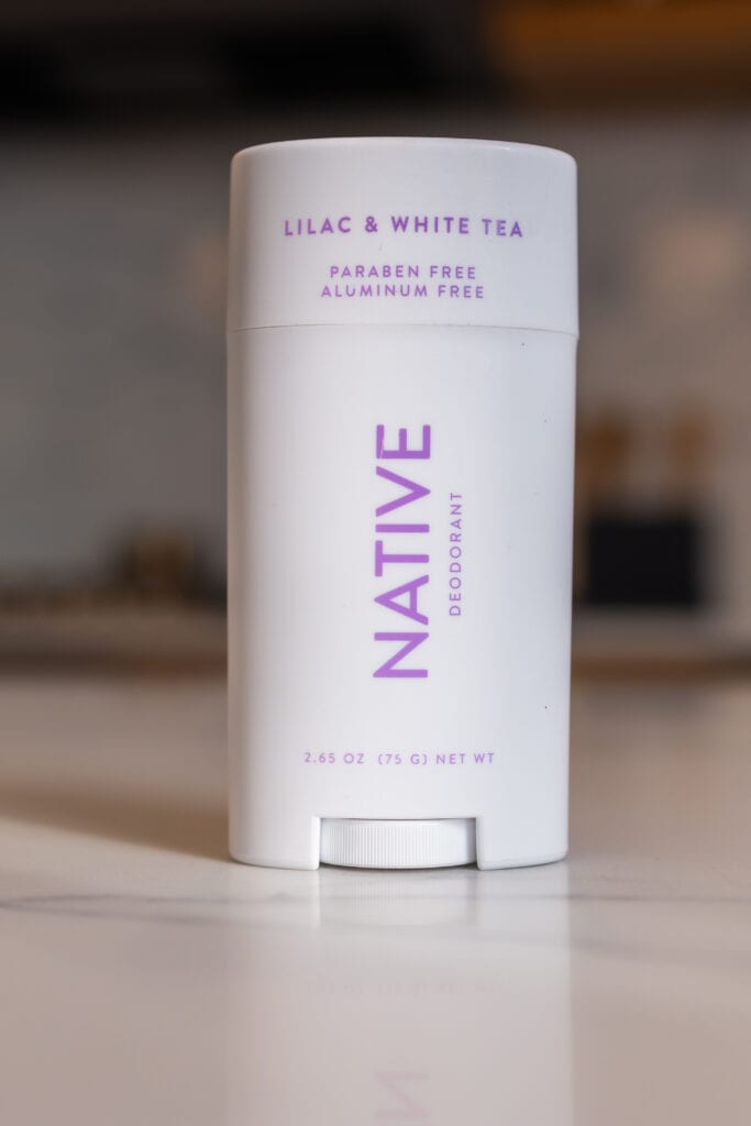 Natural Deodorant, Native Deodorant in scent Lilac and white tea. 
