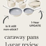 collage of caraway pans
