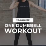 woman performing single arm dumbbell press
