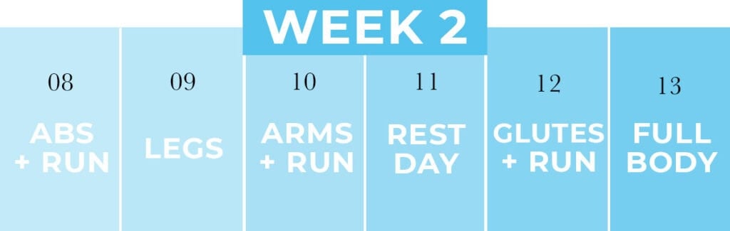 WORKOUT PLAN for strength training for runners | week 2