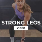woman demonstrating a lateral lunge