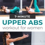collage of woman performing upper body exercises